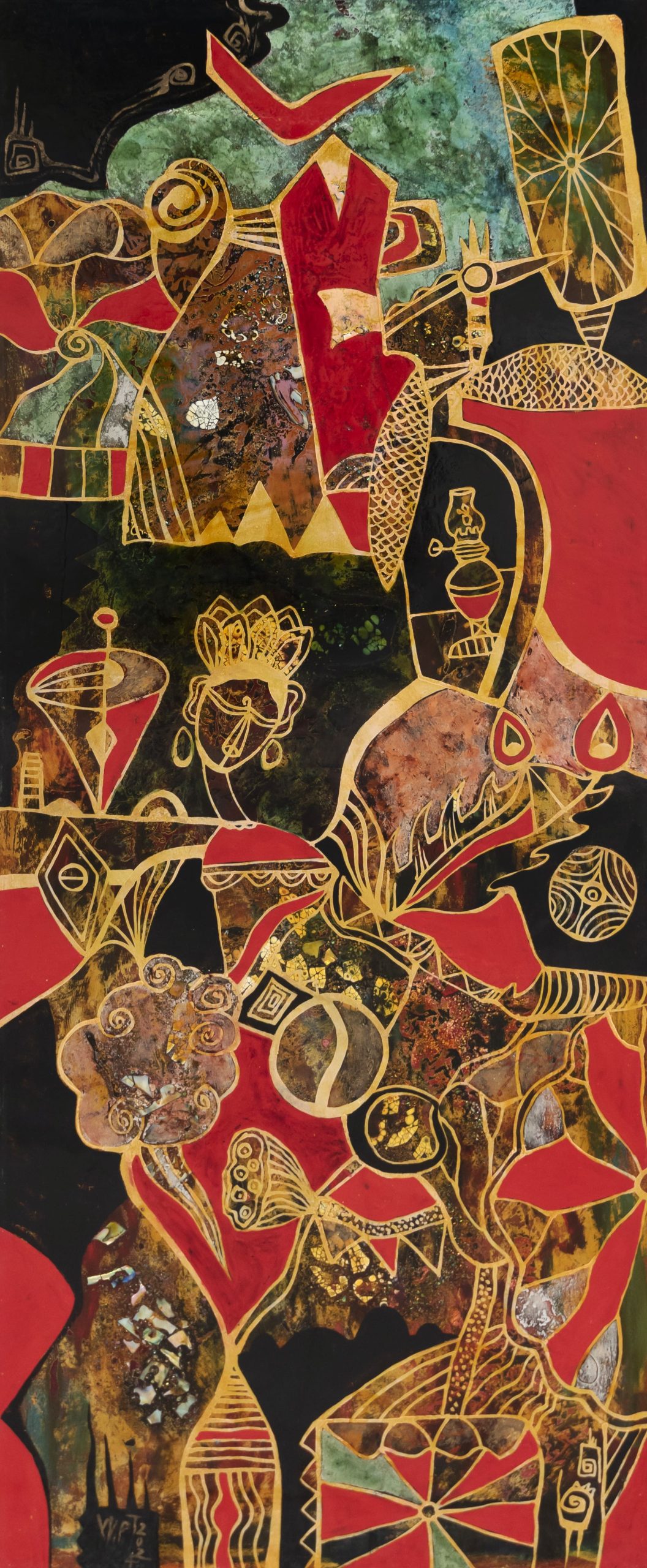 The Way of Light - Lacquer Painting by Artist Nguyen Xuan Viet