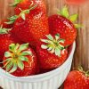 Strawberry - Watercolor Painting By Artist Thanh Ha