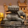 Decorative Bowl with Elephant Pedestal