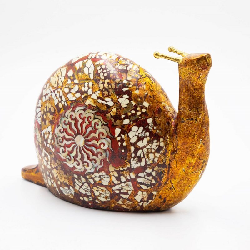 Decorative Lacquer Snail - Vietnamese Lacquer Artworks