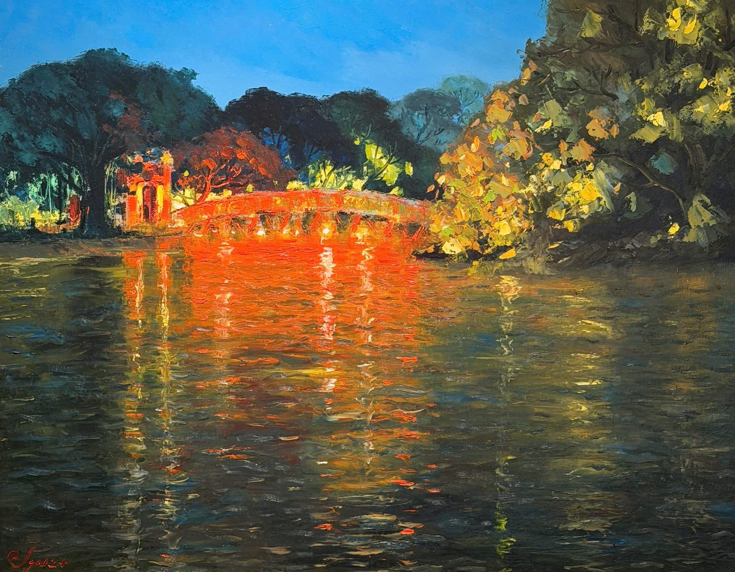 Night at Hoan Kiem Lake - Dang Dinh Ngo