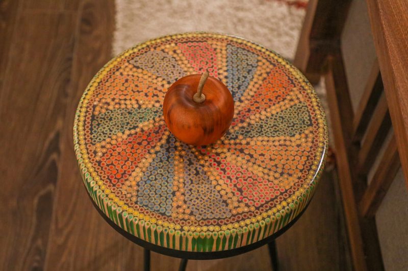 Diamond III Colored-pencil Coffee Table