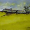The House on the Hill Watercolor Painting By Artist Dinh Duc