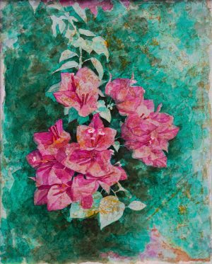 Catching a Blush of Sunlight II - Lacquer Painting by Artist Hoang Hoan