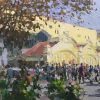 Dong Xuan Market II - Vietnamese Oil Painting by Artist Pham Hoang Minh