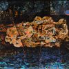Dreamland Vietnamese Lacquer Painting by Artist Nguyen Van Nghia