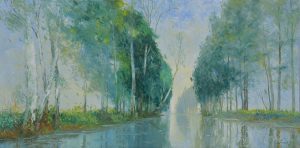 Early Morning at Spring - Vietnamese Oil Painting by Artist Dang Dinh Ngo