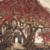 Echoes Across a Thousand Years - Lacquer Painting by Artist Nguyen Binh Son