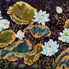 Equanimity III Vietnamese lacquer painting by artist Chau Ai Van