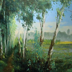Eucalyptus Flowering Season - Oil Painting of Dang Dinh Ngo