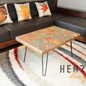 Exotic Flowers Colored-Pencil Coffee Table 9