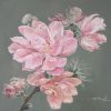 Faded Peach Blossom I - Vietnamese Oil Painting by Artist Viet Huong