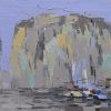 Fish Village - Vietnamese Oil Painting by Artist Danh Cuong
