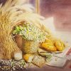 Flora - Vietnamese Watercolor Painting by Artist Nguyen Lam