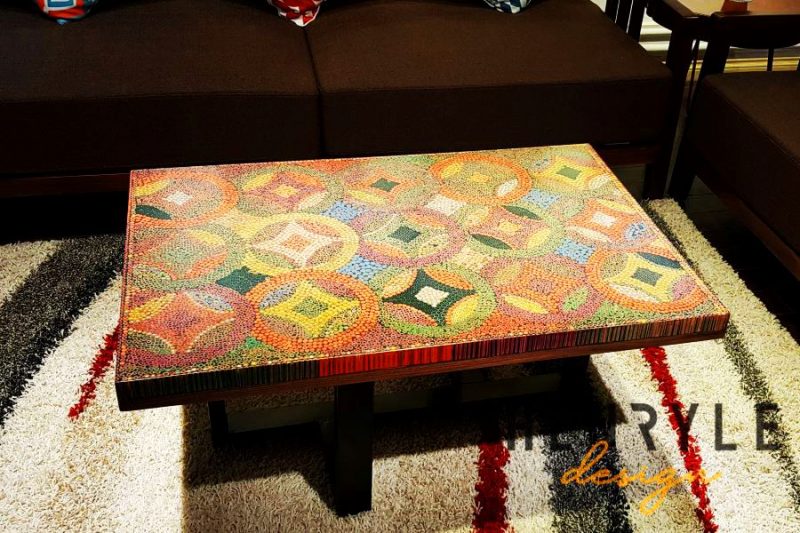 Flow of Property Colored-Pencil Coffee Table 13