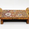 Garish Small Table II - Vietnamese Lacquer Artwork by Artist Nguyen Tan Phat