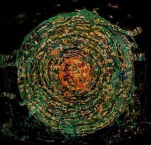 Genesis - Lacquer Painting by Artist Trieu Khac Tien