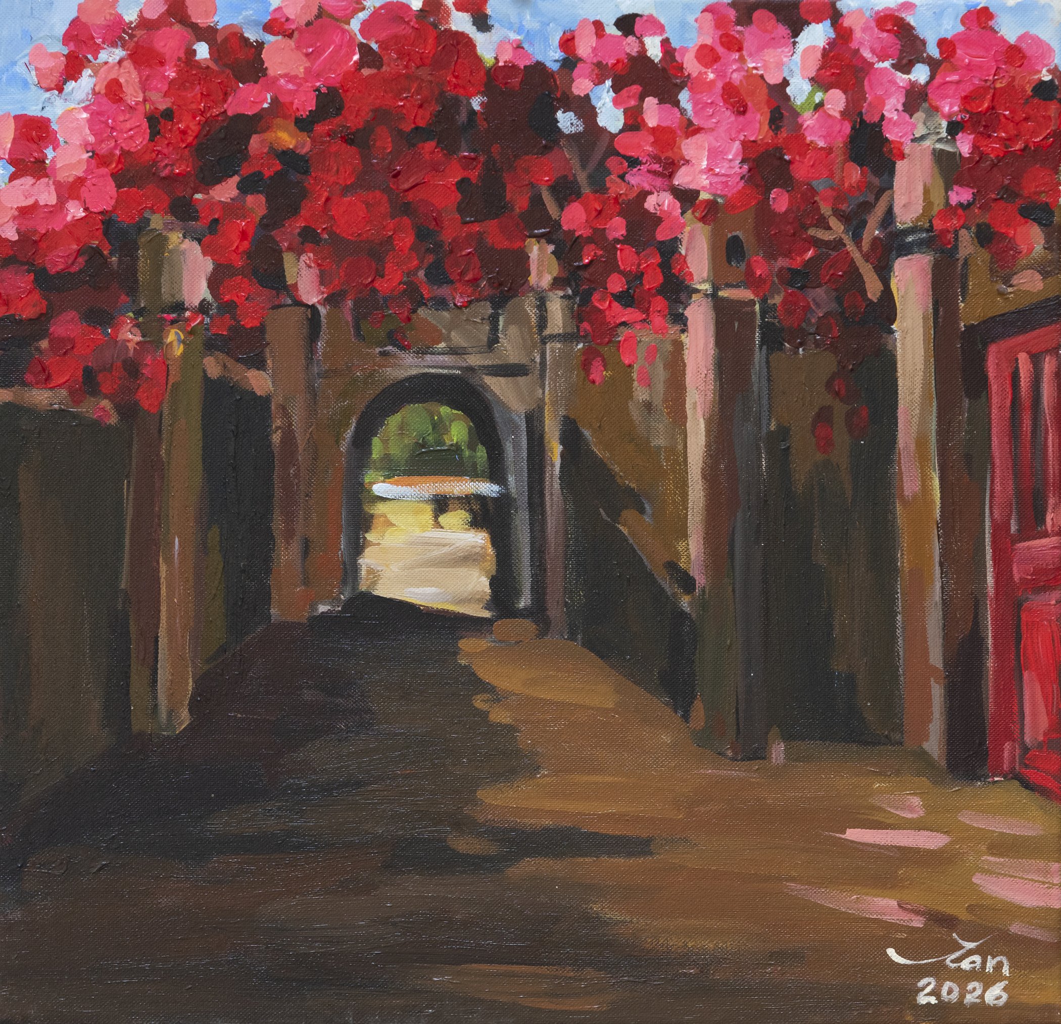 Red Dream - Acrylic Painting by Artist Vu Manh Tan
