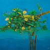 Luffa Trellis IV - Lacquer Painting by Artist Nguyen Van Nghia