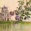 Changing Seasons - Vietnamese Watercolor Painting By Artist Nguyen Ngoc Phuong