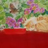 Midday Summer Dream - Vietnamese Watercolor Painting By Artist Nguyen Ngoc Phuong