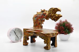 God Dragon Chair I - Vietnamese Lacquer Artwork by Artist Nguyen Tan Phat