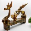 God Dragon Chair II with Angel - Vietnamese Lacquer Artwork by Artist Nguyen Tan Phat