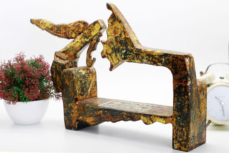 God Dragon Chair III - Vietnamese Lacquer Artwork by Artist Nguyen Tan Phat