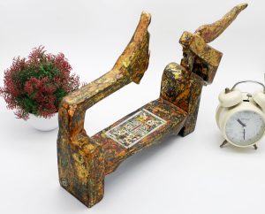 God Dragon Chair III - Vietnamese Lacquer Artwork by Artist Nguyen Tan Phat