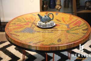 Golden Autumn Colored-Pencil Coffee Table I 1