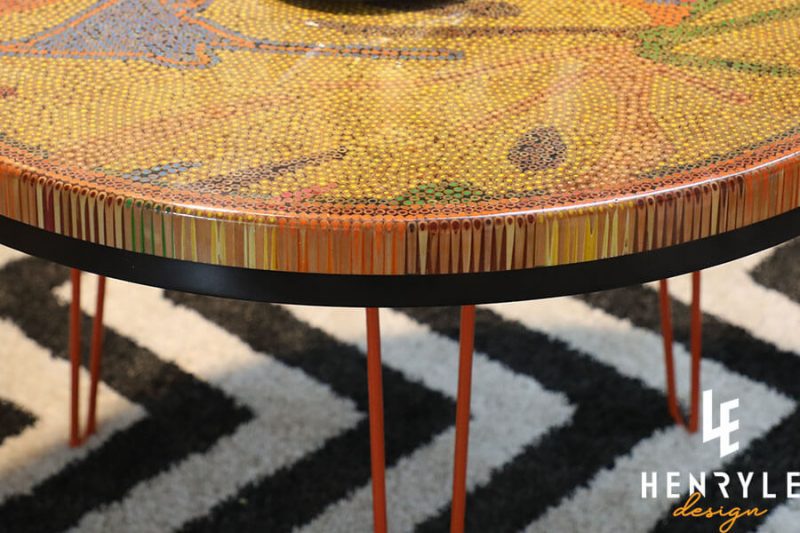 Golden Autumn Colored-Pencil Coffee Table I 3