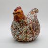 Golden Hen VII - Vietnamese Lacquer Artwork by Artist Nguyen Tan Phat