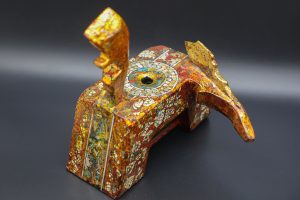 Golden Horse X - Vietnamese Lacquer Artworks by Artist Nguyen Tan Phat