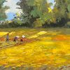 Golden Season II - Vietnamese Oil Painting by Artist Dang Dinh Ngo