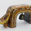Gorgeous Gate-shaped Buffalo XIV - Vietnamese Lacquer Artwork by Artist Nguyen Tan Phat