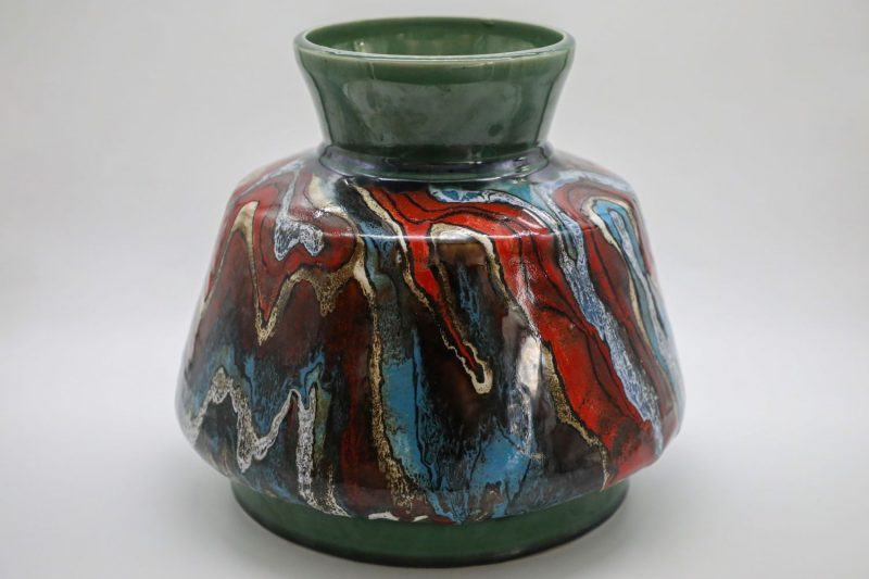 Gorgeous Highland Vase - Vietnamese Ceramic Artwork by Artist Nguyen Thu Thuy