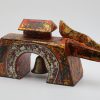Great Gate-shaped Horse II - Vietnamese Lacquer Artworks by Artist Nguyen Tan Phat