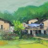 Green Afternoon - Vietnamese Oil Painting by Artist Lam Duc Manh