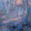 Grey Nude - Vietnamese Oil Painting by Artist Danh Cuong
