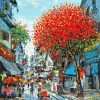 Autumn Street III - Oil Painting by Artist Giap Van Tuan