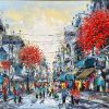 Autumn Street VII - Oil Painting by Artist Giap Van Tuan