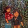 The Sisters - Vietnamese Lacquer Painting by Artist Trinh Que Anh