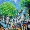 Hanoi Autumn I - Vietnamese Oil Painting by Artist Giap Van Tuan