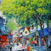 Hanoi Autumn II - Vietnamese Oil Painting by Artist Giap Van Tuan