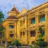 Hanoi Historical Museum - Vietnamese Oil Painting by artist Pham Hoang Minh