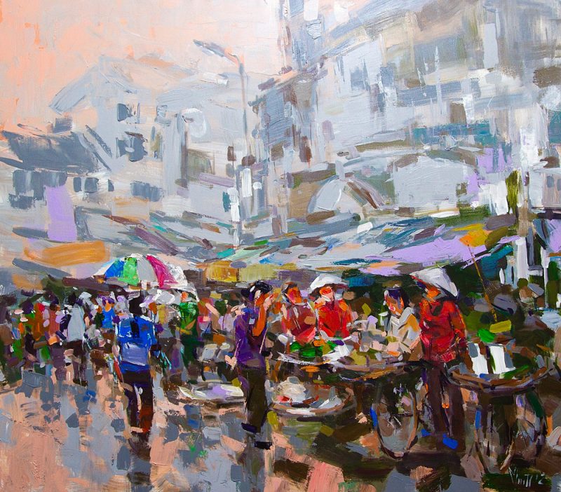 Hanoi street market 2