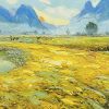Harvest V - Vietnamese Oil Painting by Artist Dang Dinh Ngo