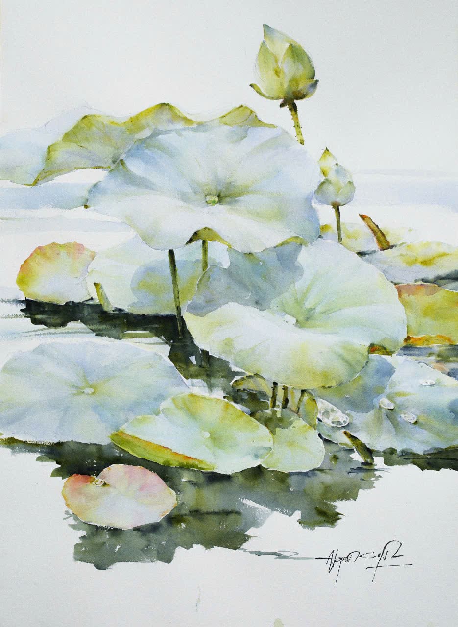The Scent of Summer Lotus II - Artist Dinh Duc
