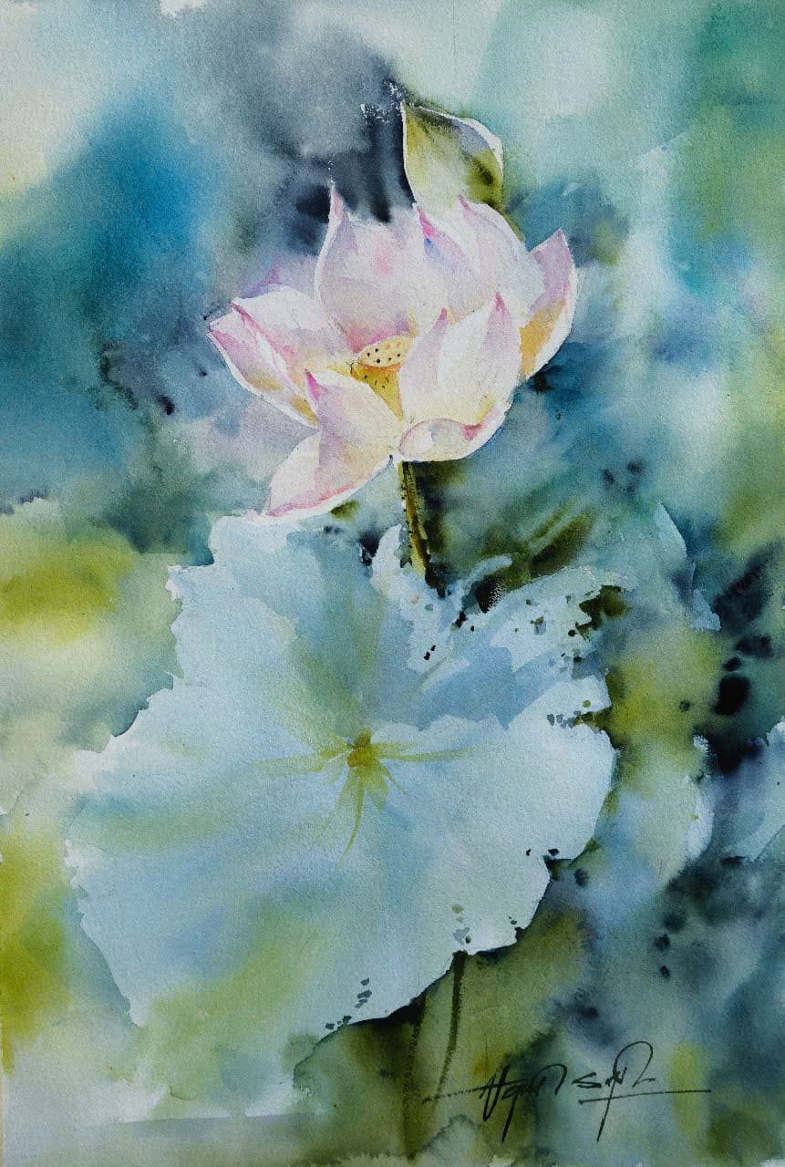 The Scent of Summer Lotus III - Artist Dinh Duc