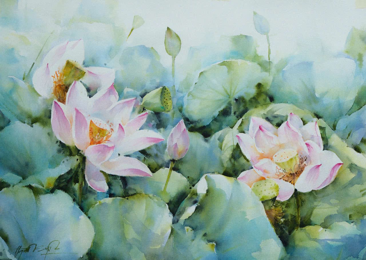 The Scent of Summer Lotus IX - Artist Dinh Duc